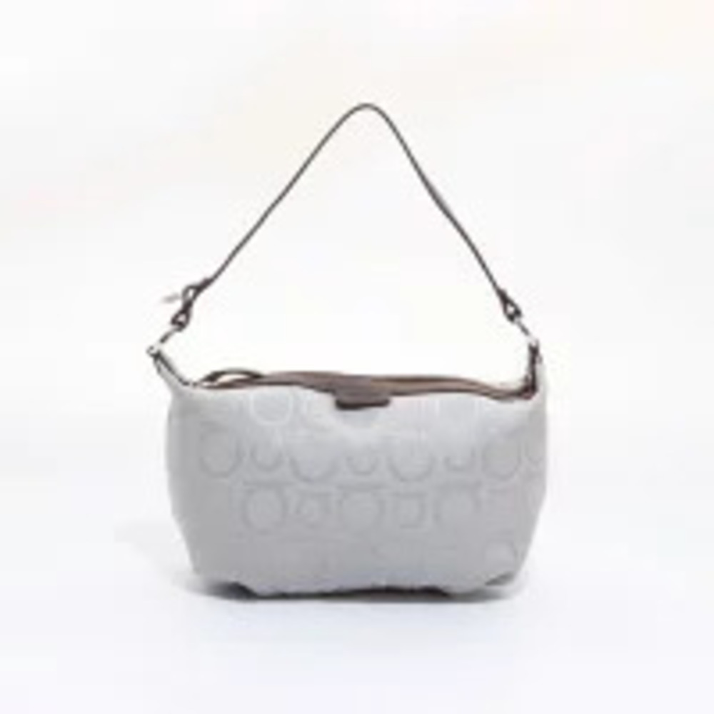 Salvatore Ferragamo beige logo handbag